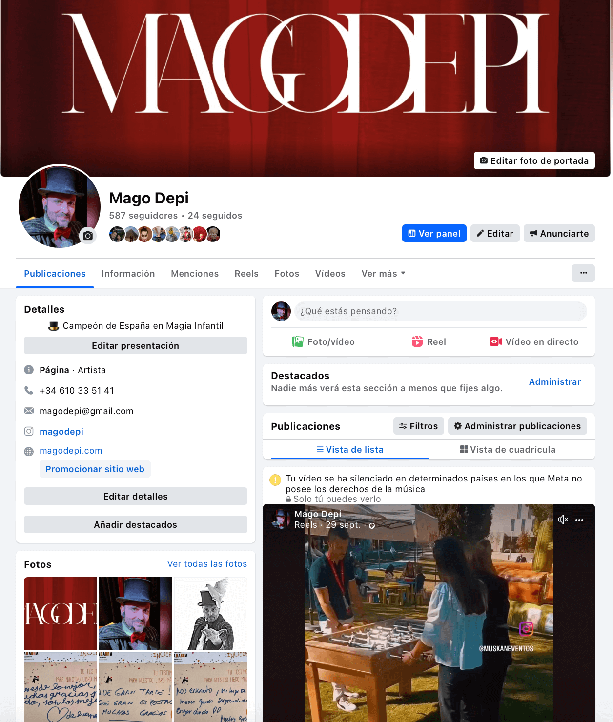 Community Manager Depinedo. Mago Depi
